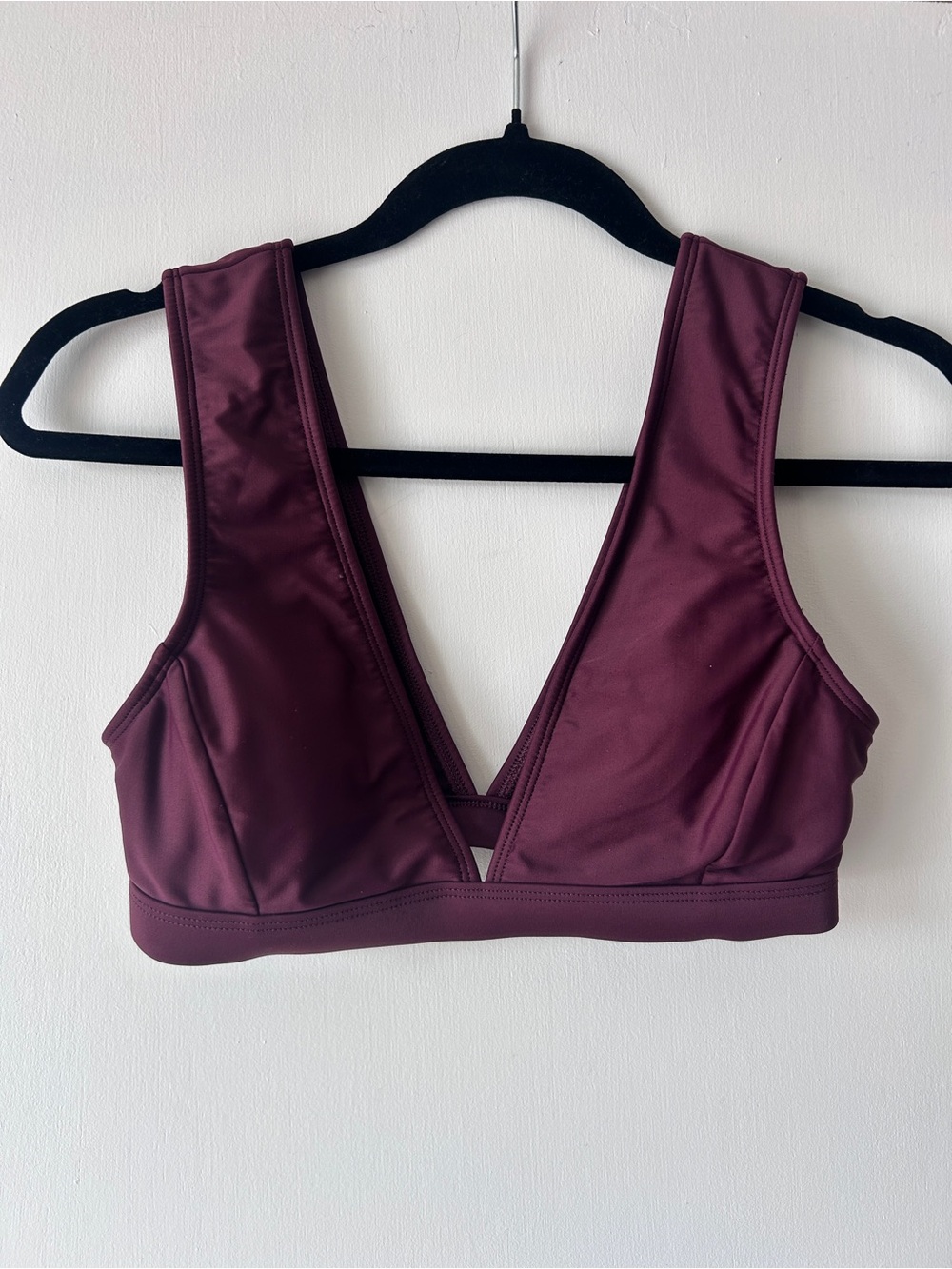 Body Glove Deep Plum V-Neck Bikini Top